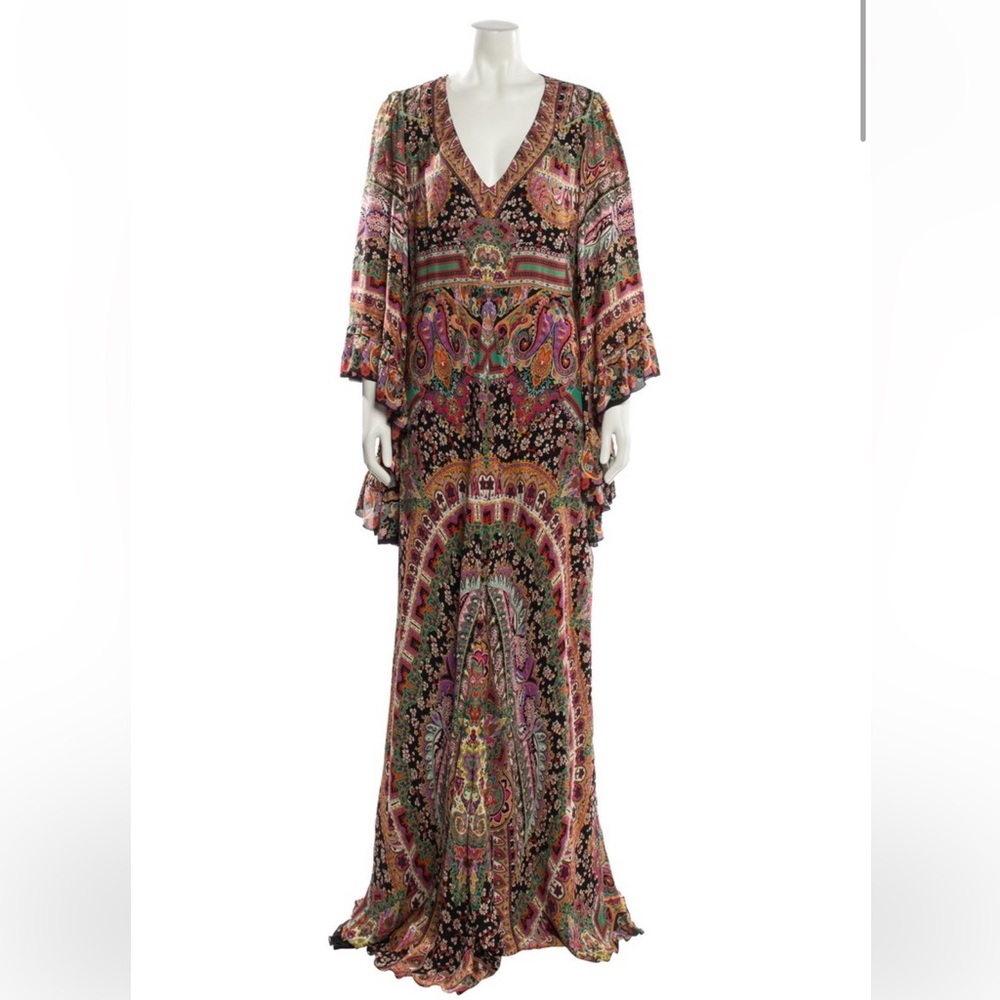 **SOLD** Etro Vibrant Paisley Maxi Dress